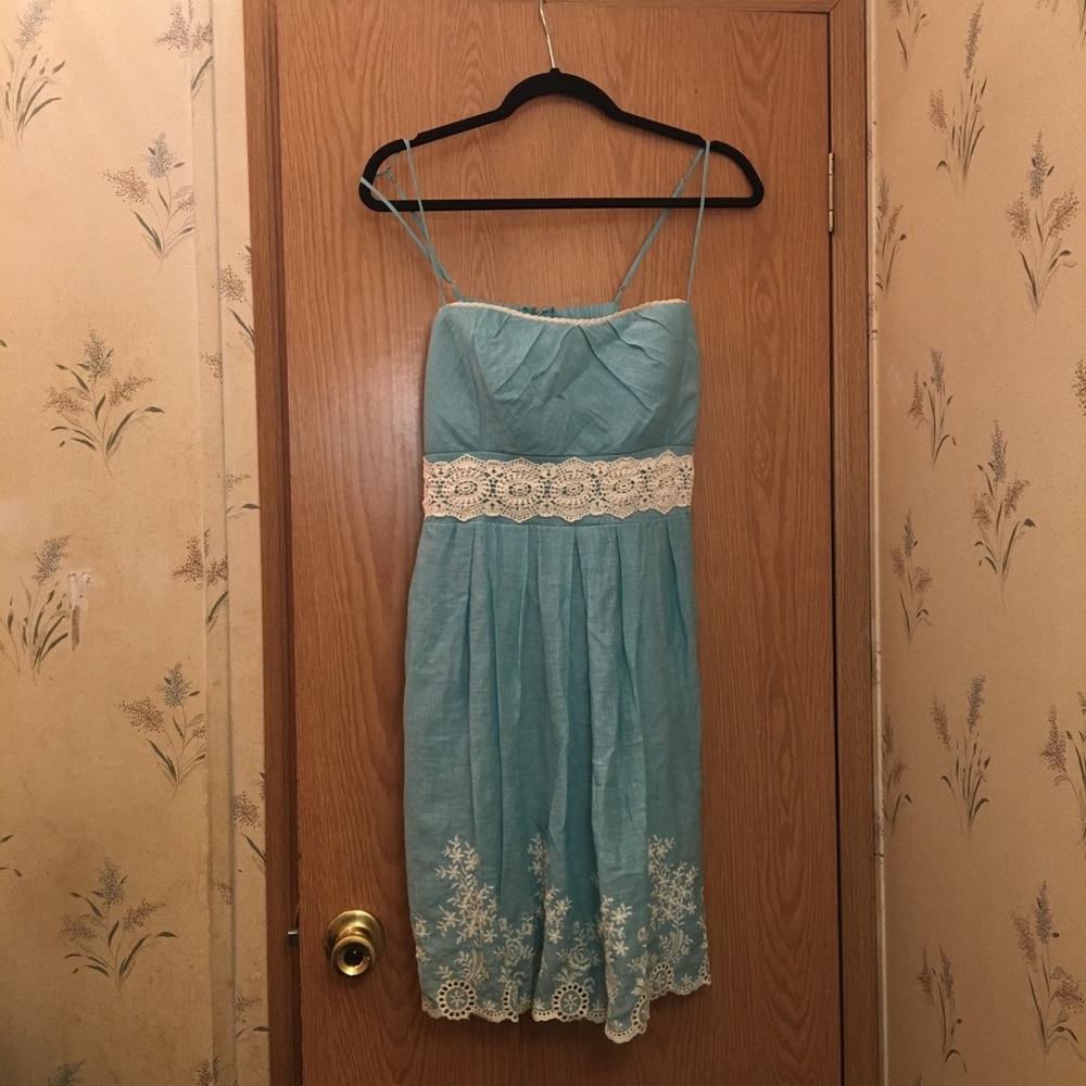 Simple teal dress